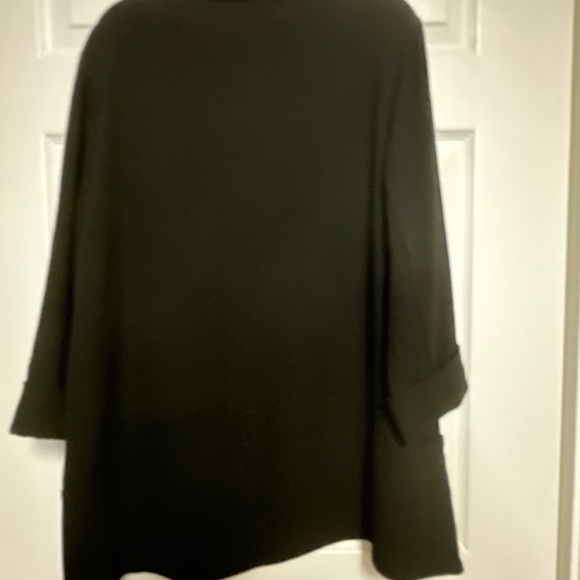 TIME & TRU women’s plus unlined blazer.XXL/20.  BLACK, lapels cuffed 3/4 sleeves - Picture 5 of 5